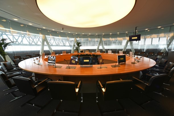 Enhancing Strategic Decision-Making: Pirelli’s Boardroom Equipped with Arthur Holm’s manual AH2 Monitors